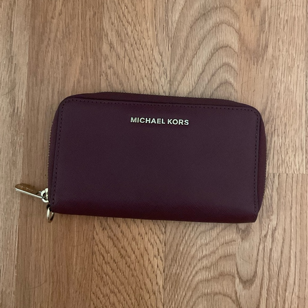 Red Michael Kors wallet